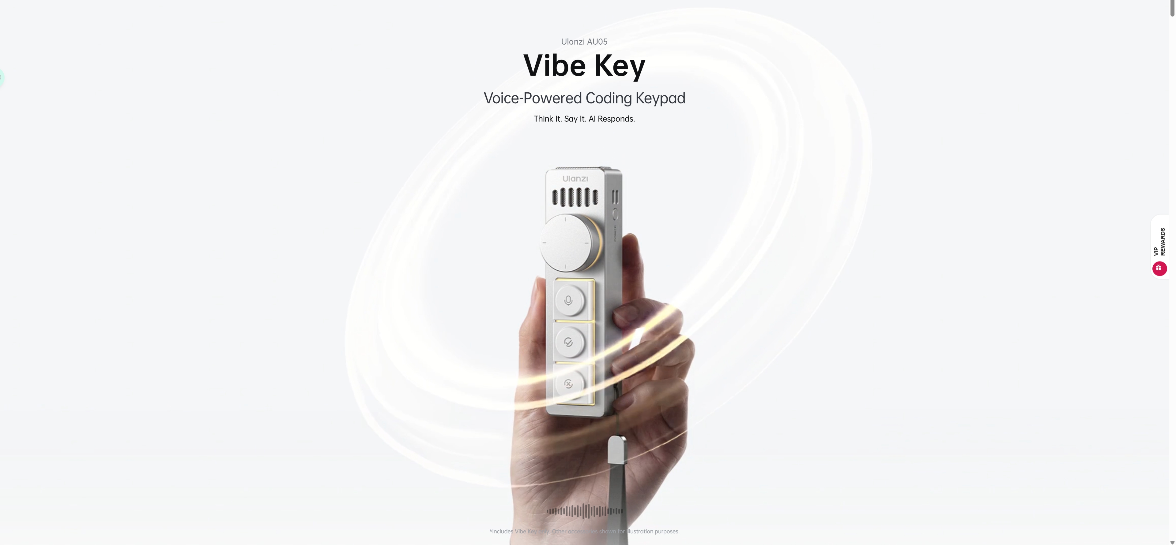 AU05 Vibe Key 产品页面主视觉